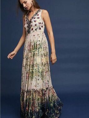 Anthropologie Bhanuni by Jyoti "Cydney" Tiered Maxi Dress